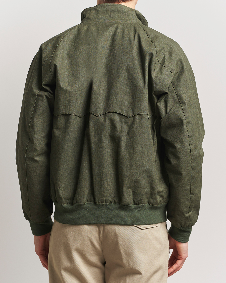 Men | Coats & Jackets | Baracuta | Tent Cloth Coated Cotton/Linen G9 Jacket Green