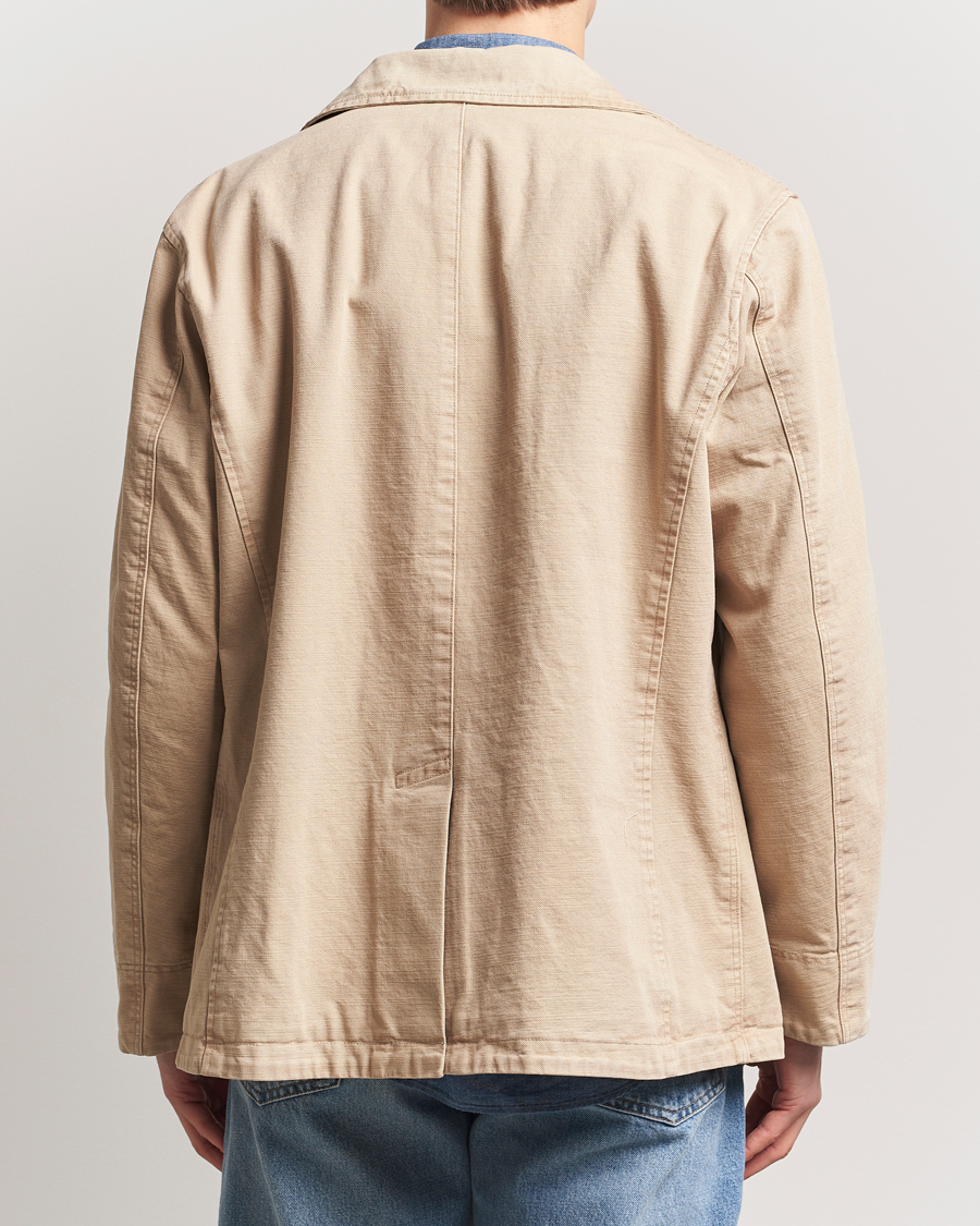 Men | Coats & Jackets | Baracuta | Garment Dyed Canvas Peacoat British Khaki