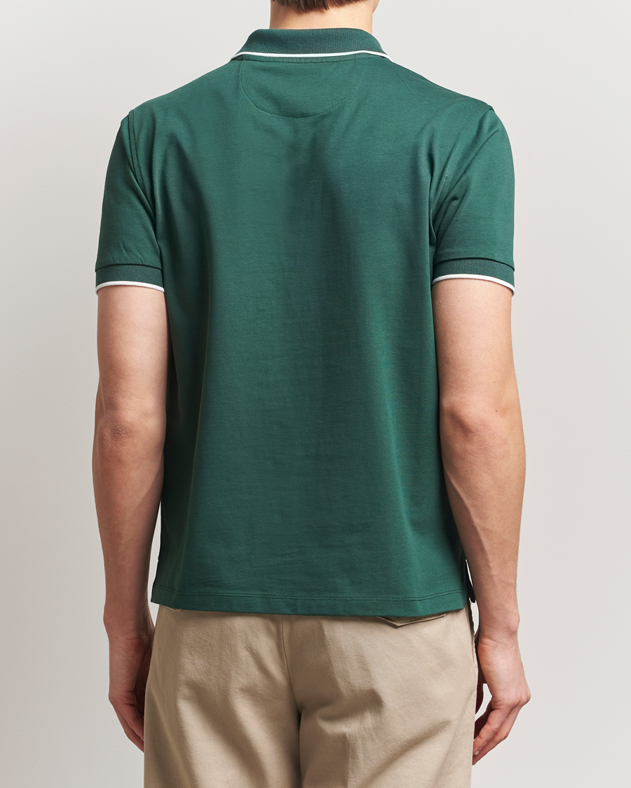 Men | Polo Shirts | Baracuta | Short Sleeve Cotton Jersey Polo Racing Green