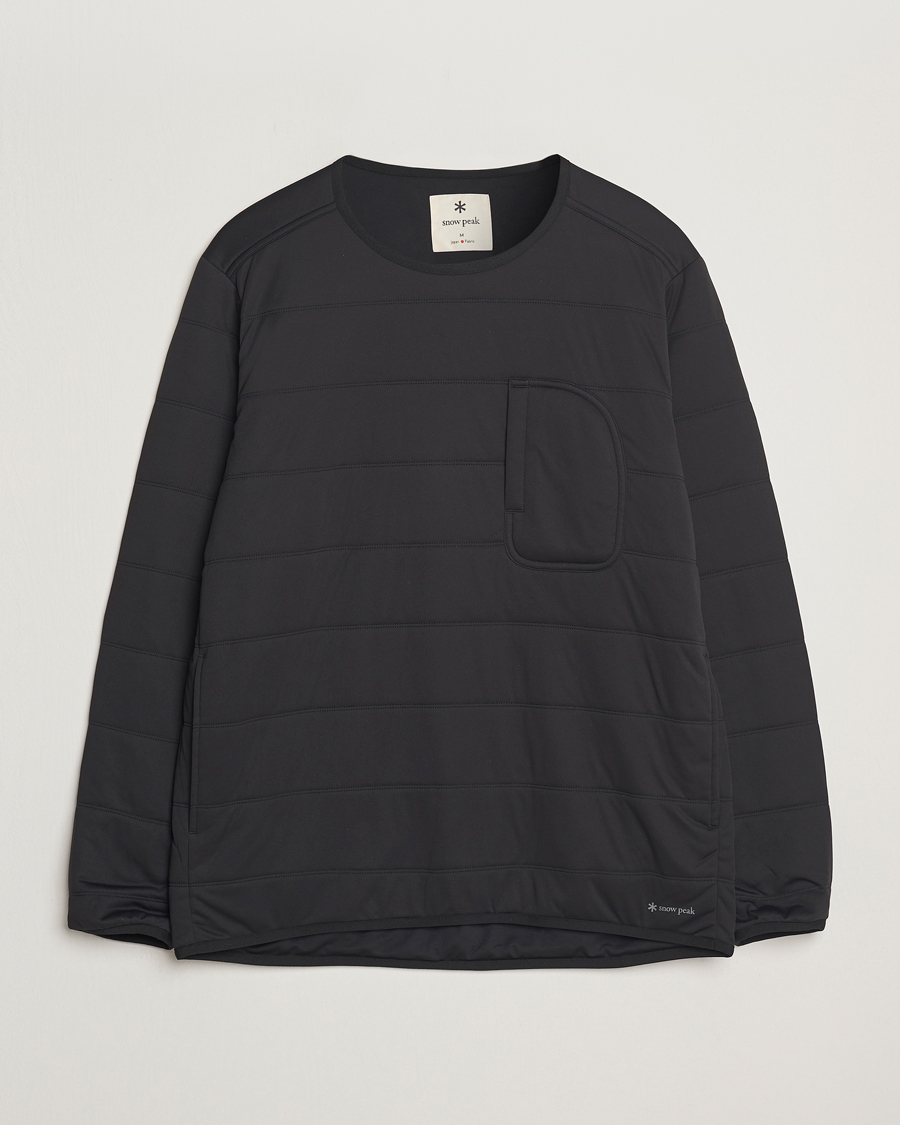 Men | Sweaters & Knitwear | Snow Peak | Flexible Insulated Pullover Black