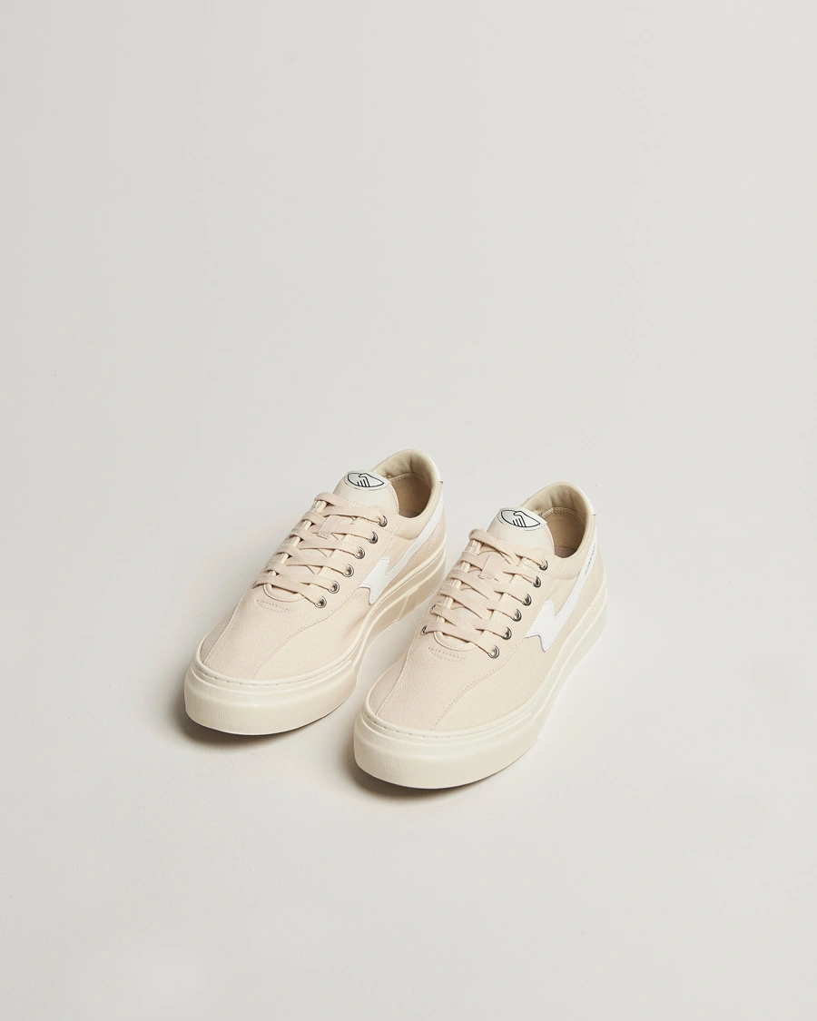Men | Sneakers | Stepney Workers Club | Dellow S-Strike Cupsole Canvas Sneaker Ecru/White