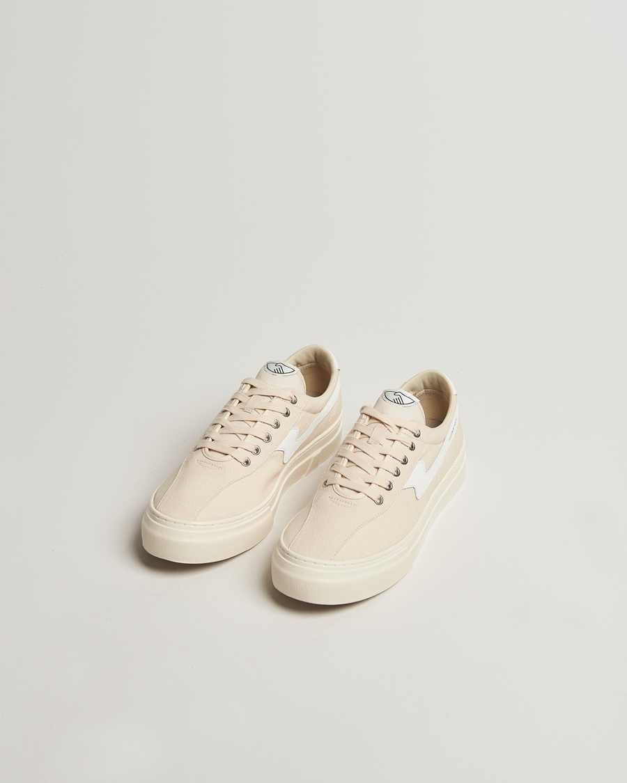 Men | Sneakers | Stepney Workers Club | Dellow S-Strike Cupsole Canvas Sneaker Ecru/White