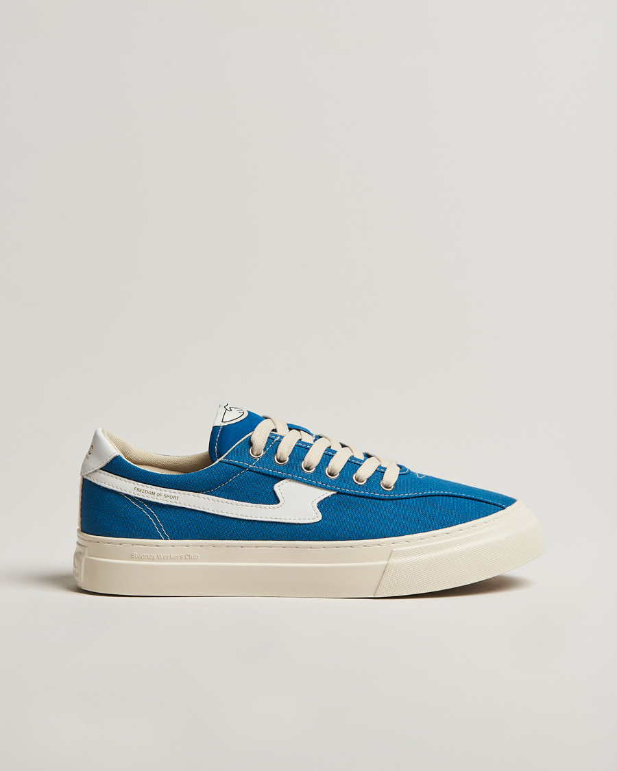 Men | Sneakers | Stepney Workers Club | Dellow S-Strike Cupsole Canvas Sneaker Sea Blue