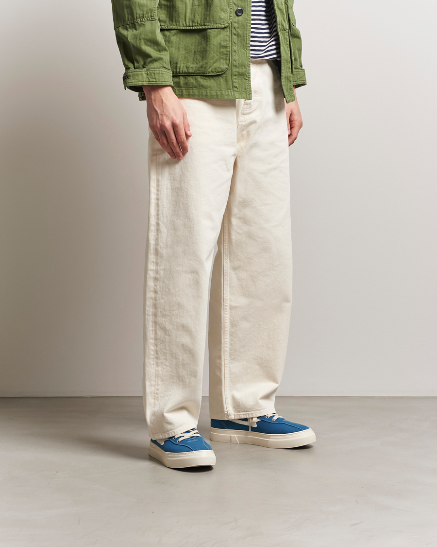 Men | Sneakers | Stepney Workers Club | Dellow S-Strike Cupsole Canvas Sneaker Sea Blue