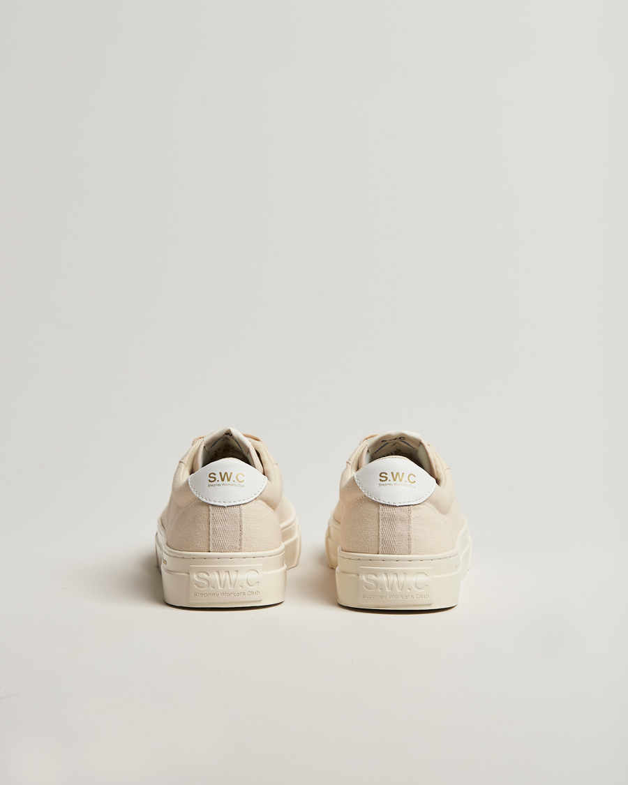 Men | Sneakers | Stepney Workers Club | Dellow 02 Cupsole Canvas Sneaker Ecru Raw