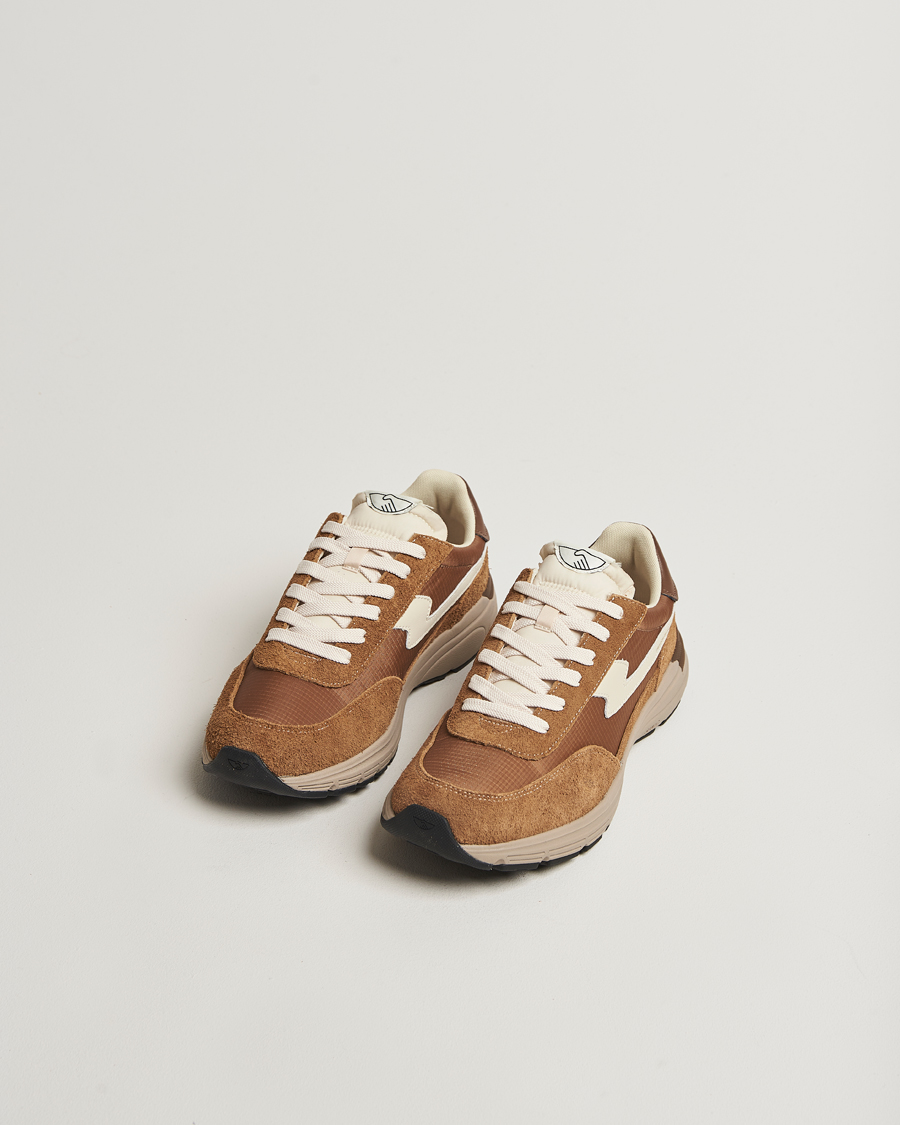 Men | Sneakers | Stepney Workers Club | Osier S-Strike Suede Mix Runner Sneaker Brown