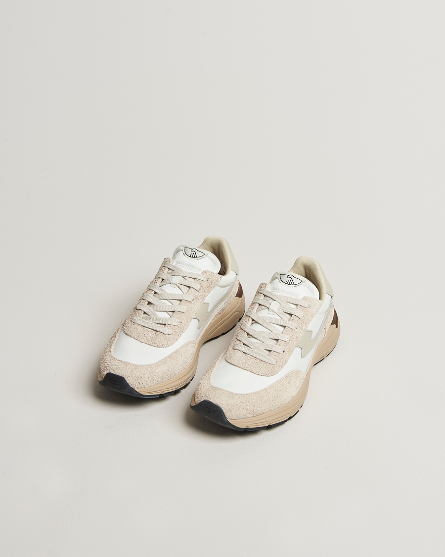 Men | Sneakers | Stepney Workers Club | Osier S-Strike Suede Mix Runner Sneaker Spring White