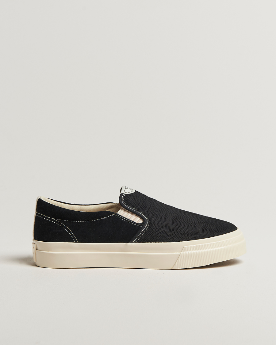 Men | Sneakers | Stepney Workers Club | Lister Suede Slip-On Sneaker Black