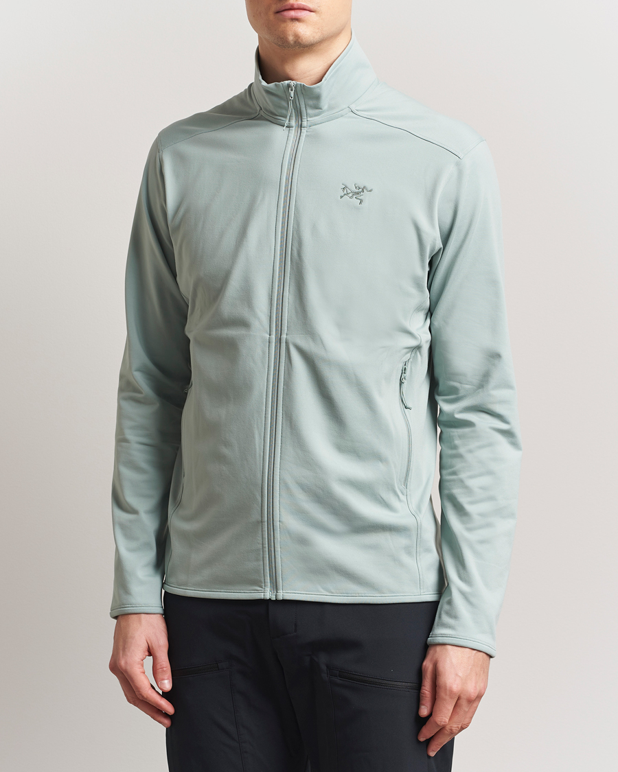Men | Sweaters & Knitwear | Arc'teryx | Kyanite Lightweight Full Zip Stone Green