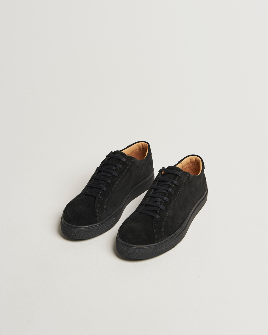 Men | Sneakers | Myrqvist | Oaxen Monochrome II Sneaker Black Suede