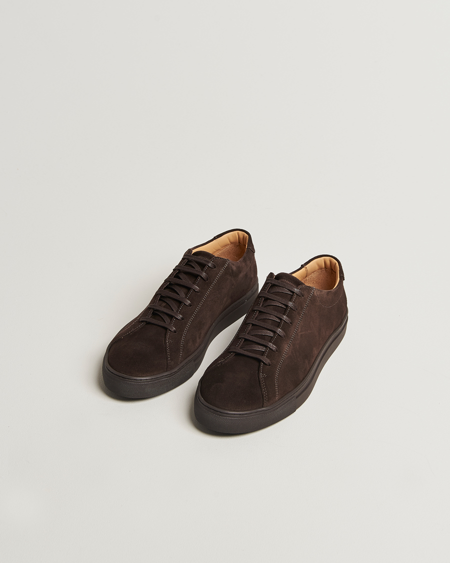 Men | Sneakers | Myrqvist | Oaxen Monochrome II Sneaker Dark Brown Suede