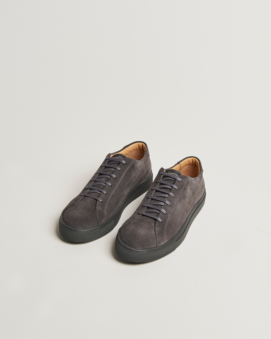 Men | Sneakers | Myrqvist | Oaxen Monochrome II Sneaker Dark Grey Suede