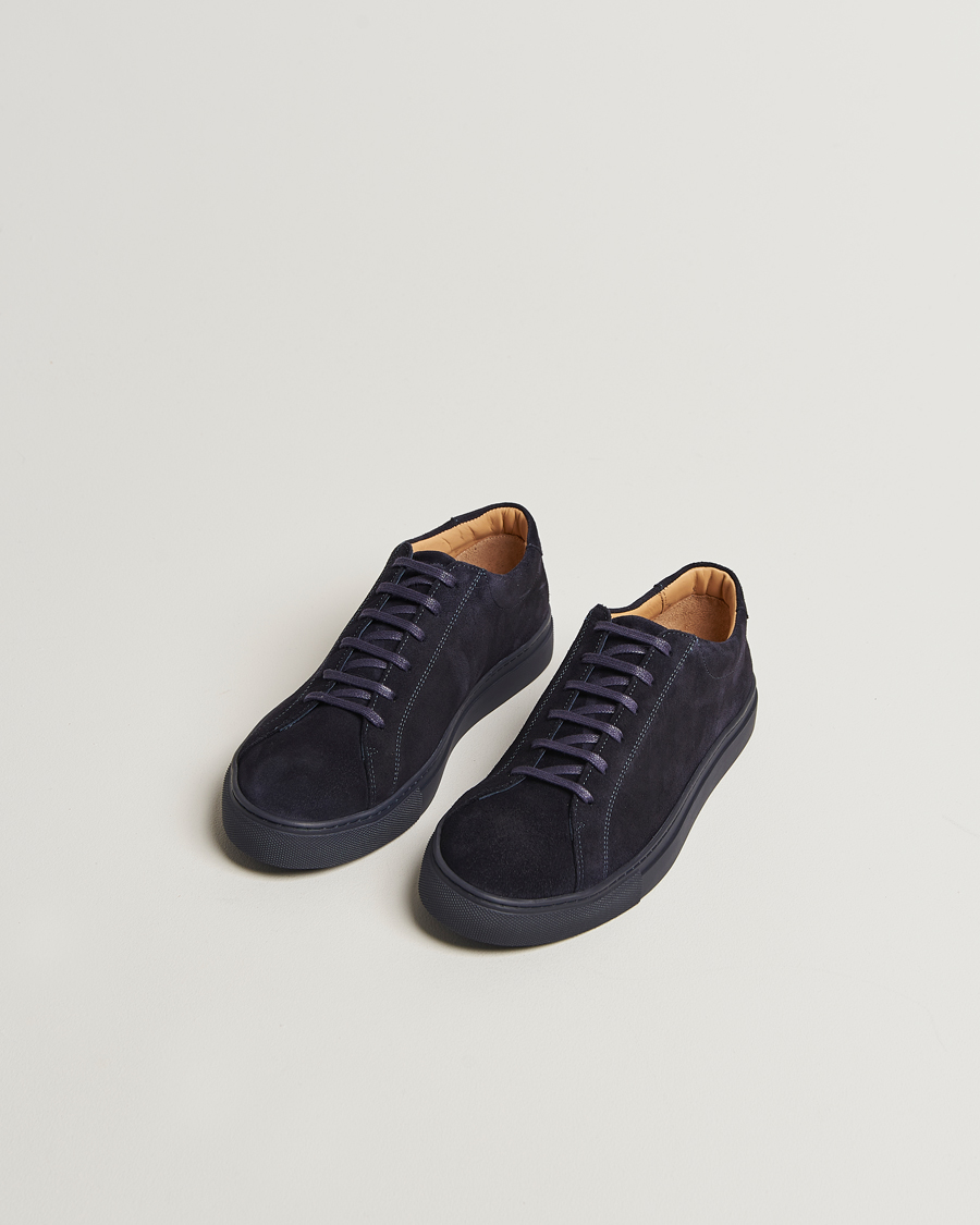 Men | Sneakers | Myrqvist | Oaxen Monochrome II Sneaker Navy Suede