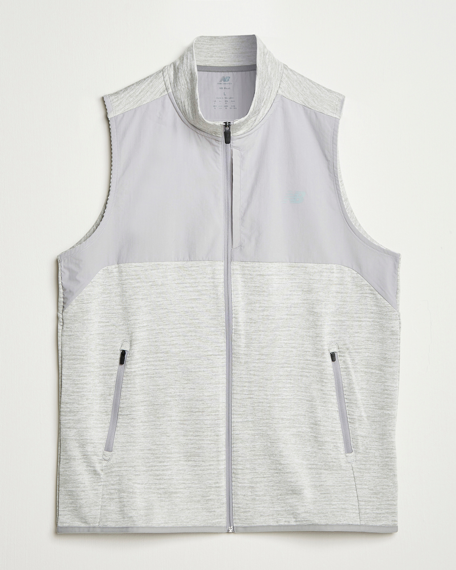 Men | Sweaters & Knitwear | New Balance Running | Heat Grid Vest Athletic Grey