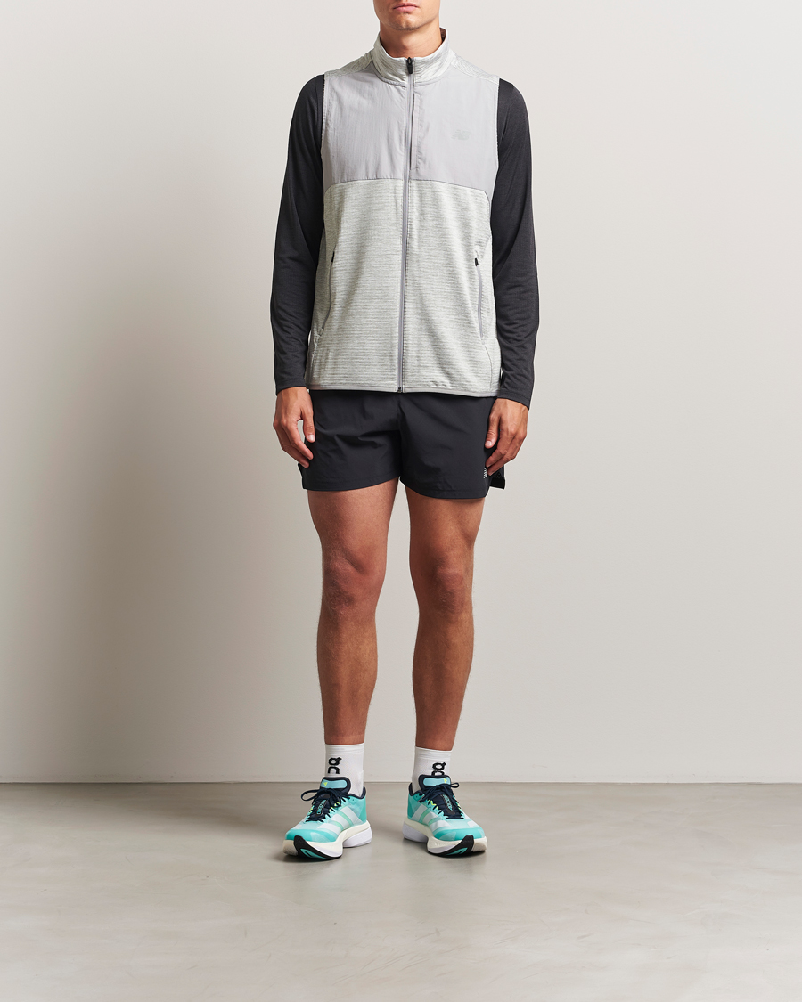Men | Sweaters & Knitwear | New Balance Running | Heat Grid Vest Athletic Grey