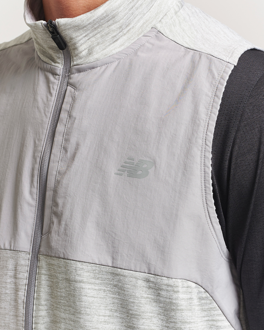 Men | Sweaters & Knitwear | New Balance Running | Heat Grid Vest Athletic Grey