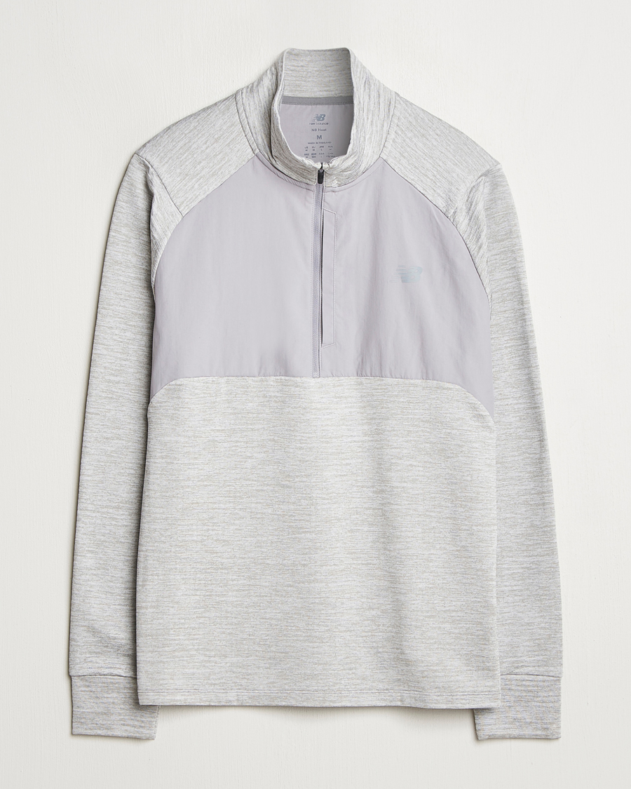 Men | Sweaters & Knitwear | New Balance Running | Heat Grid Half Zip Athletic Grey