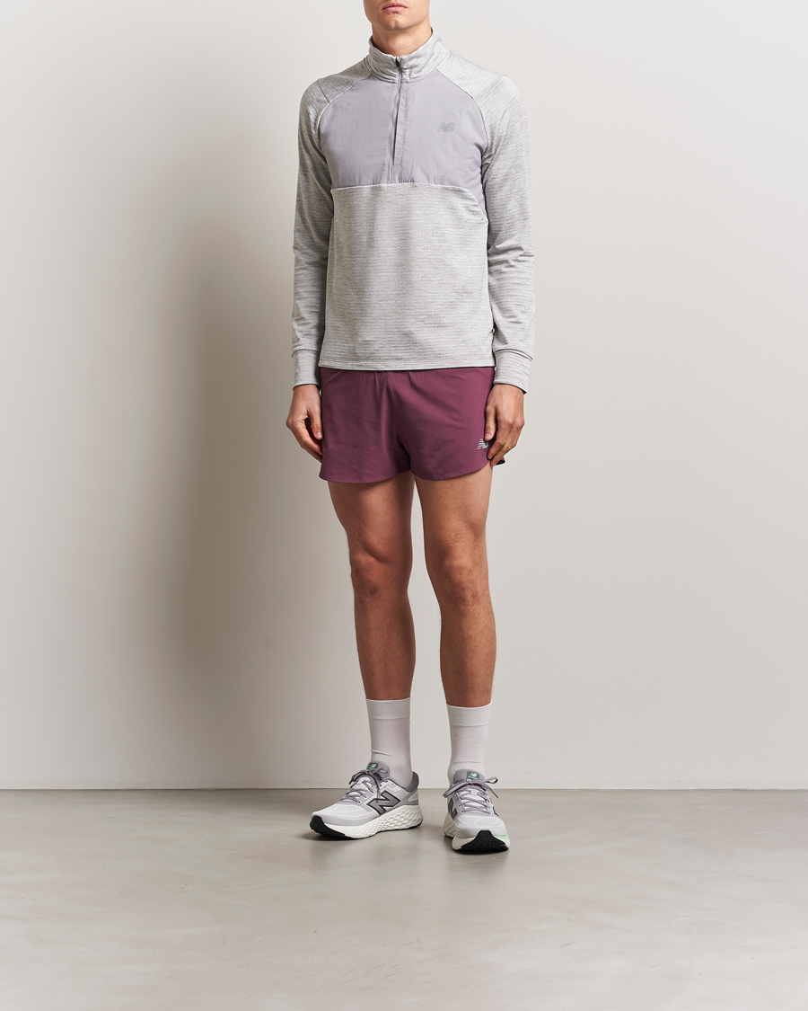 Men | Sweaters & Knitwear | New Balance Running | Heat Grid Half Zip Athletic Grey
