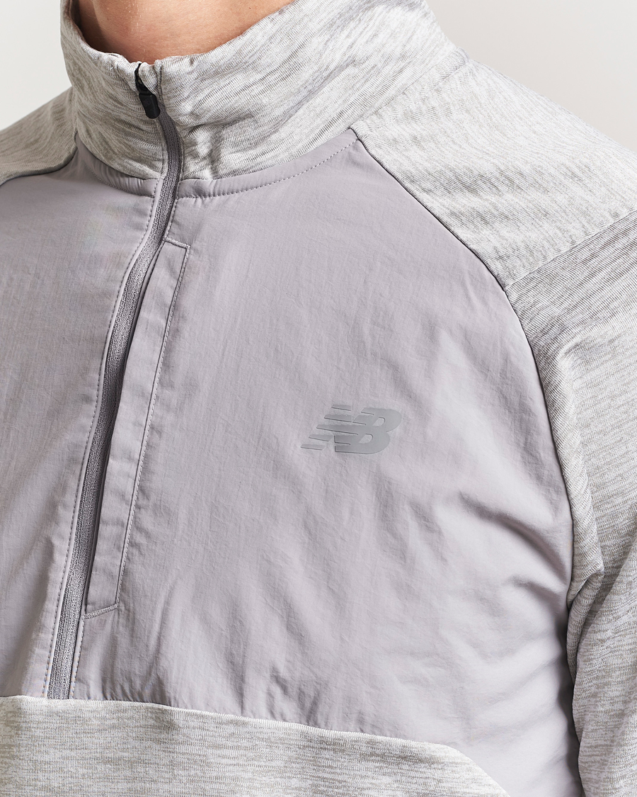 Men | Sweaters & Knitwear | New Balance Running | Heat Grid Half Zip Athletic Grey