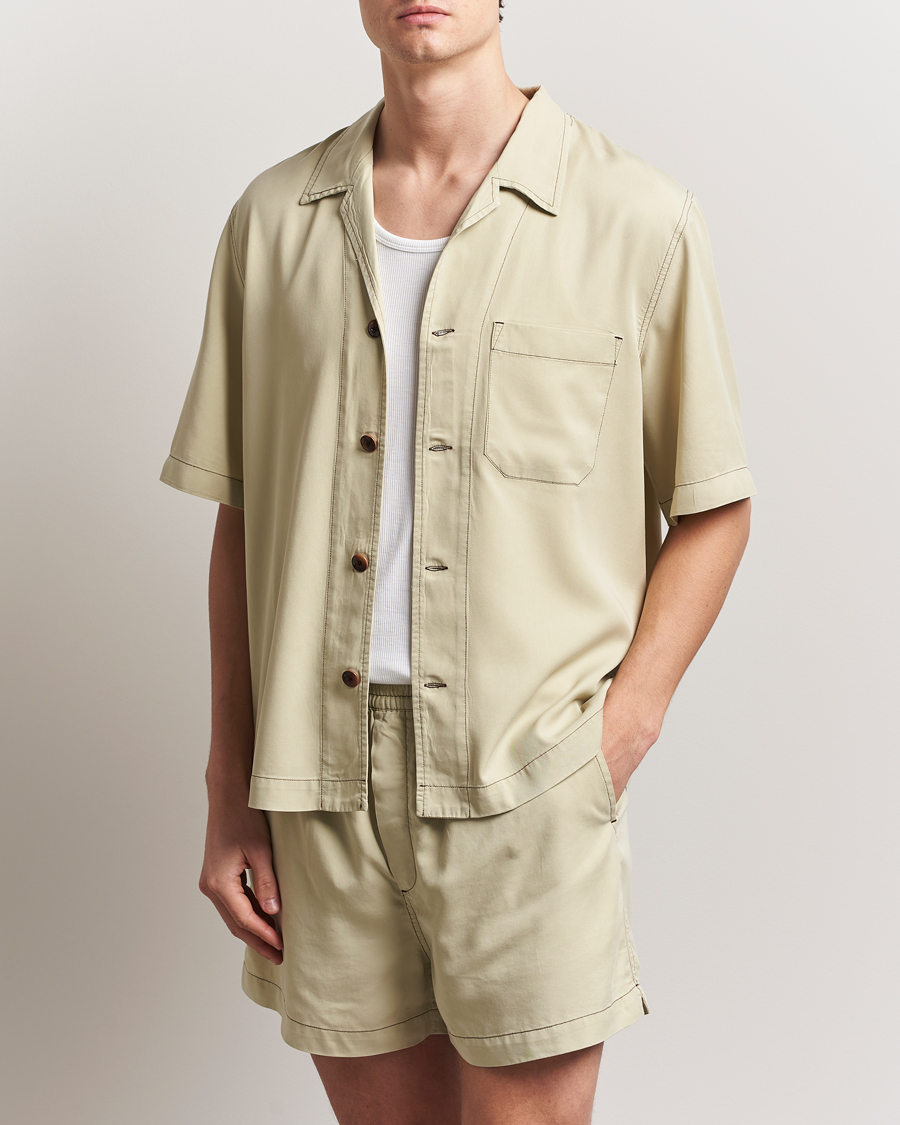 Men | Shirts | CDLP | Pool Shirt Lemongrass