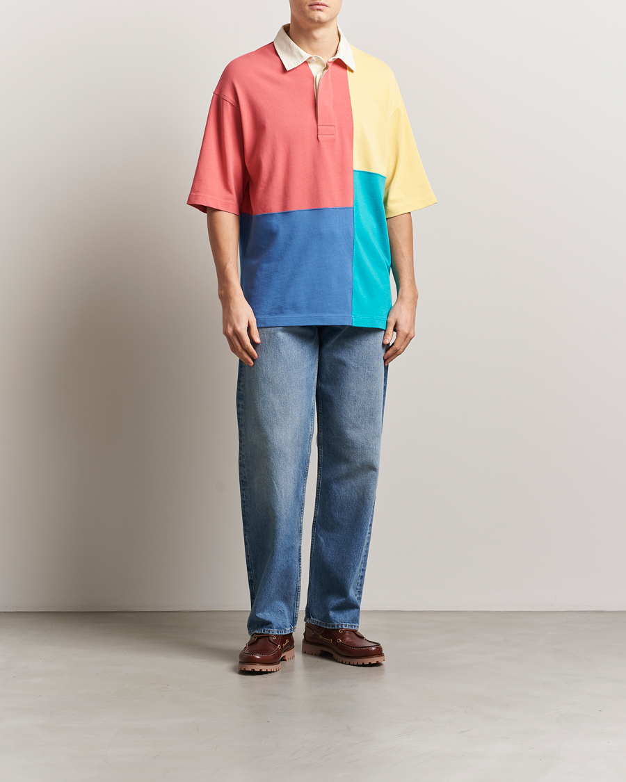 Men | Polo Shirts | GANT 240 Mulberry Street | Colorblocked Heavy Rugger Polo Multi
