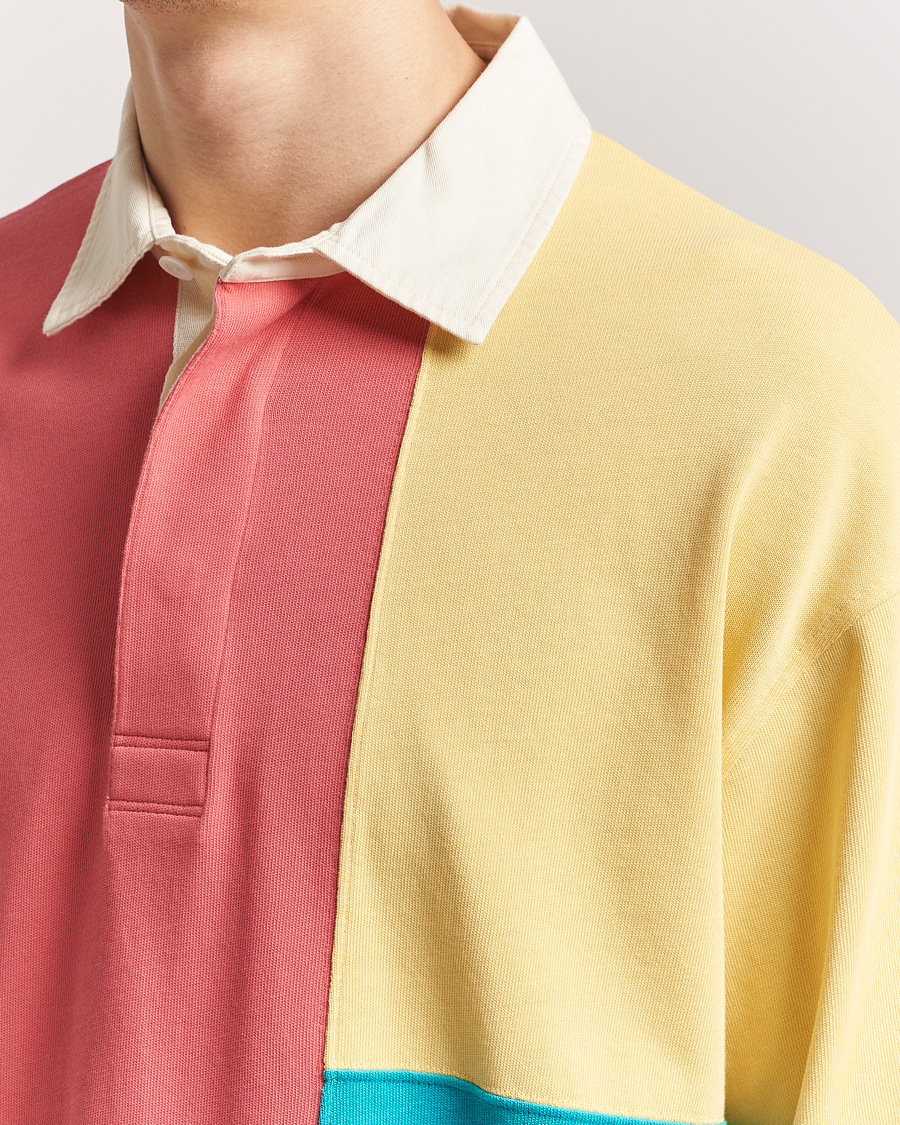 Men | Polo Shirts | GANT 240 Mulberry Street | Colorblocked Heavy Rugger Polo Multi