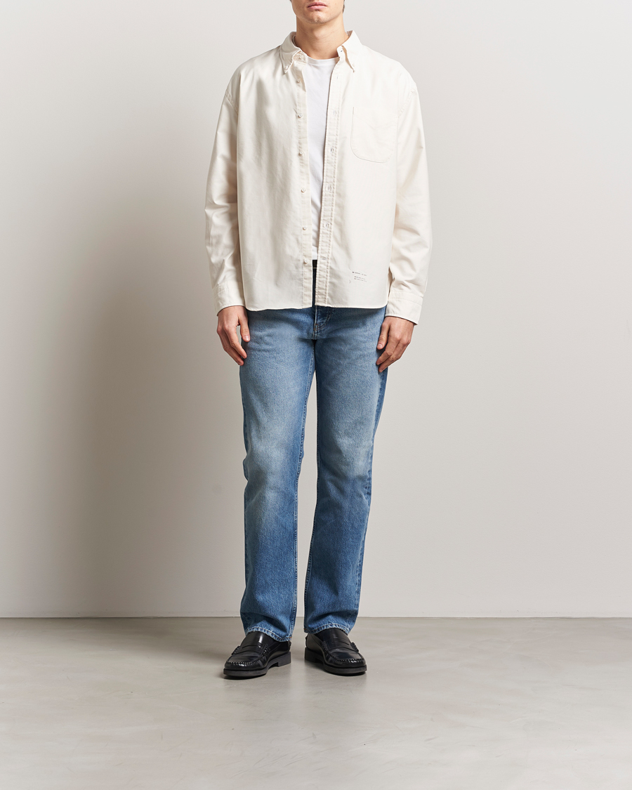 Men | Shirts | GANT 240 Mulberry Street | Relaxed Fit US Oxford Shirt Cream