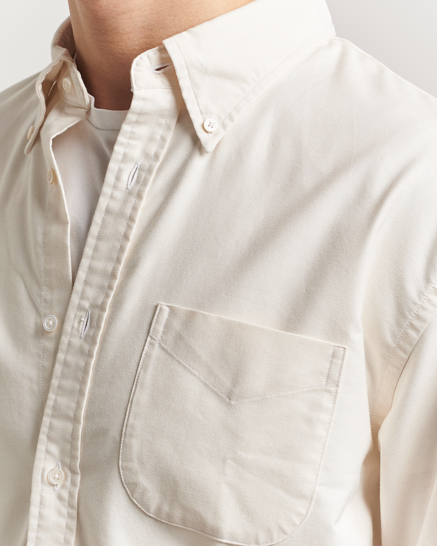Men | Shirts | GANT 240 Mulberry Street | Relaxed Fit US Oxford Shirt Cream