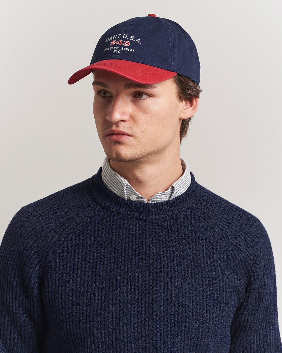 Men | GANT 240 Mulberry Street USA 240 Cap Classic Blue | GANT 240 Mulberry Street | USA 240 Cap Classic Blue