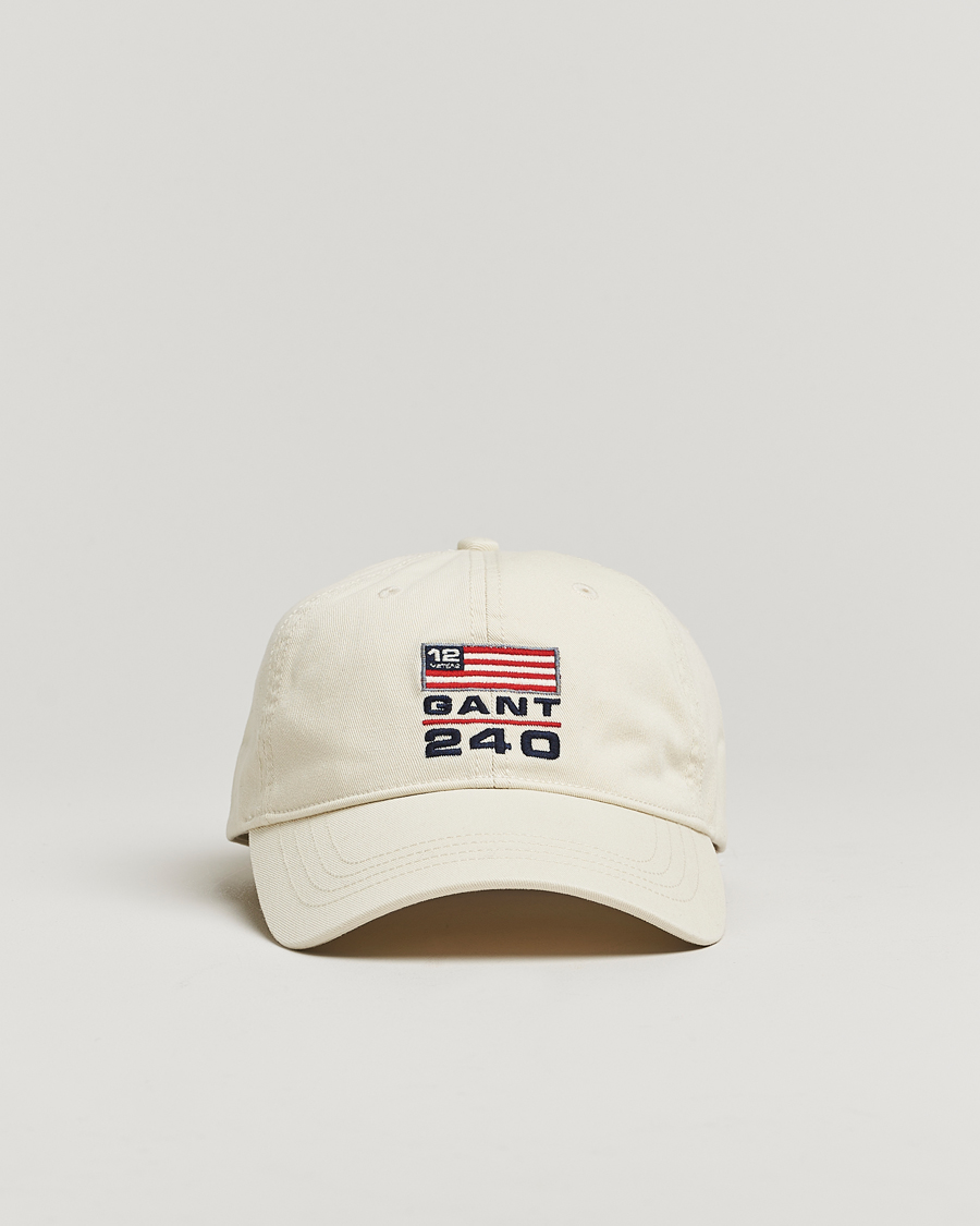 Men | Hats & Caps | GANT 240 Mulberry Street | 240 Flag Cap Cream