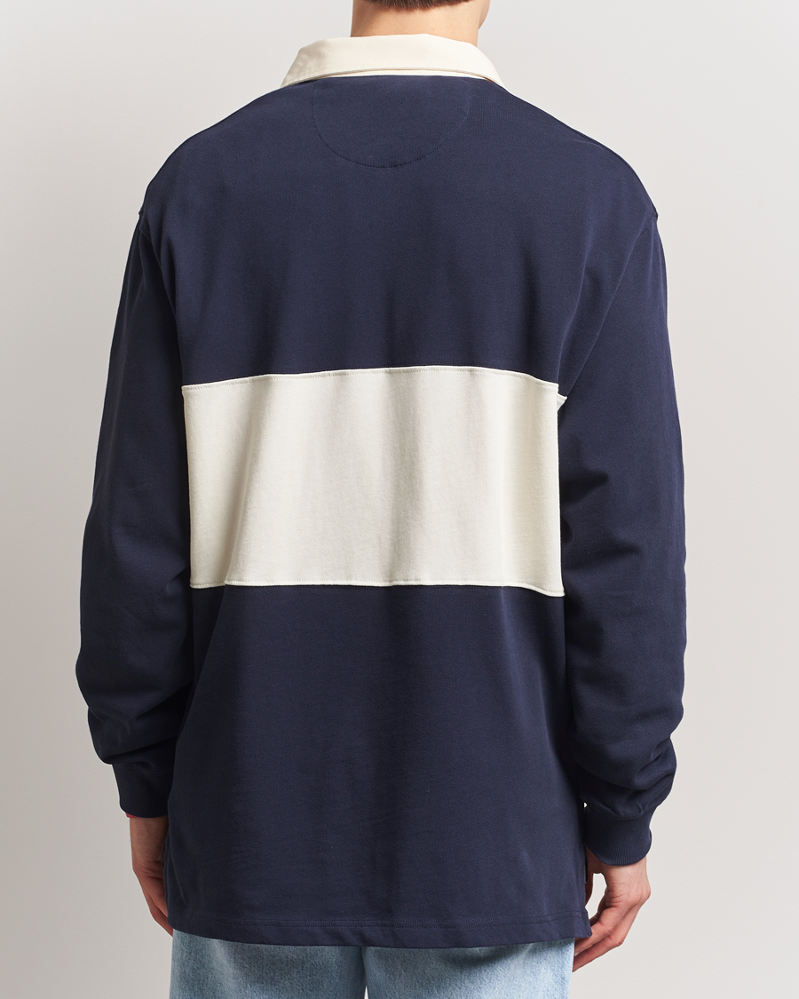 Men | Sweaters & Knitwear | GANT 240 Mulberry Street | Graphic Block Heavy Rugger Evening Blue