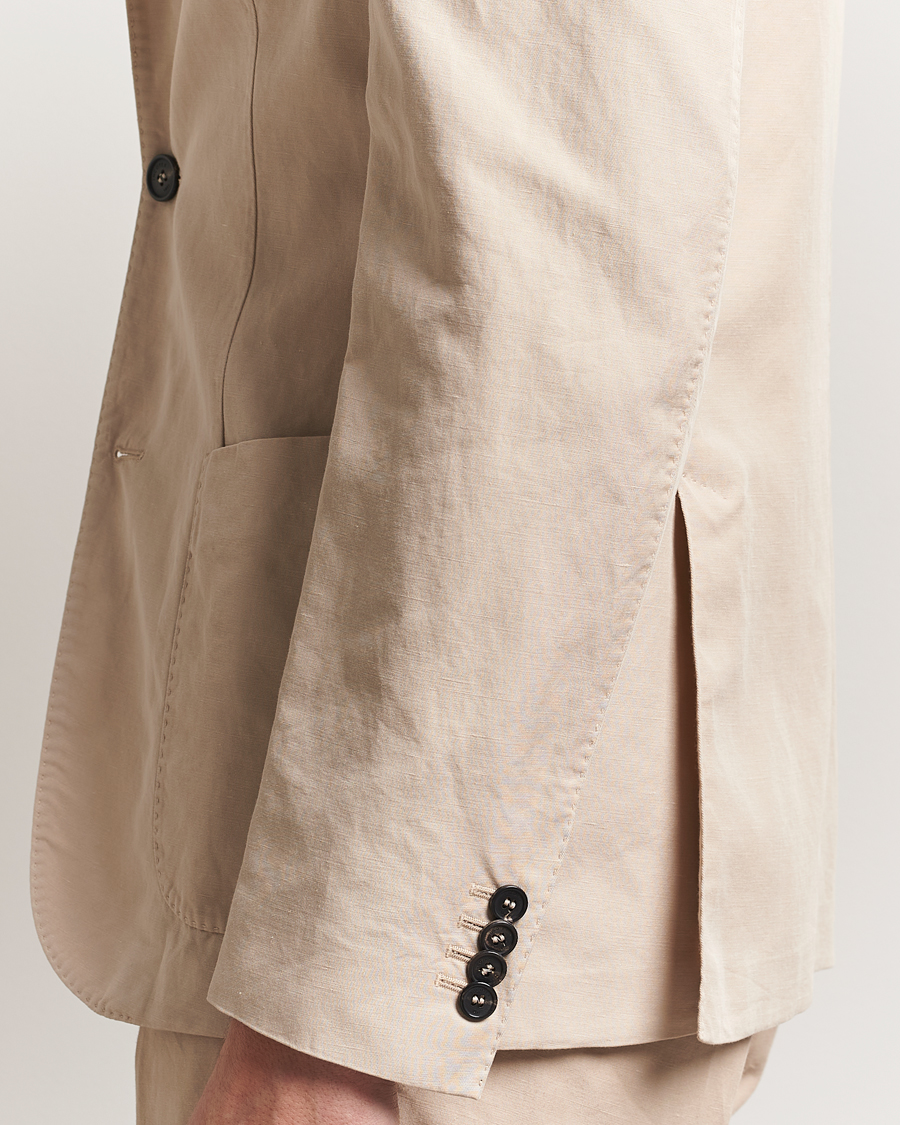 Men | Blazers | Incotex | Unconstructed Chinolino Blazer Beige