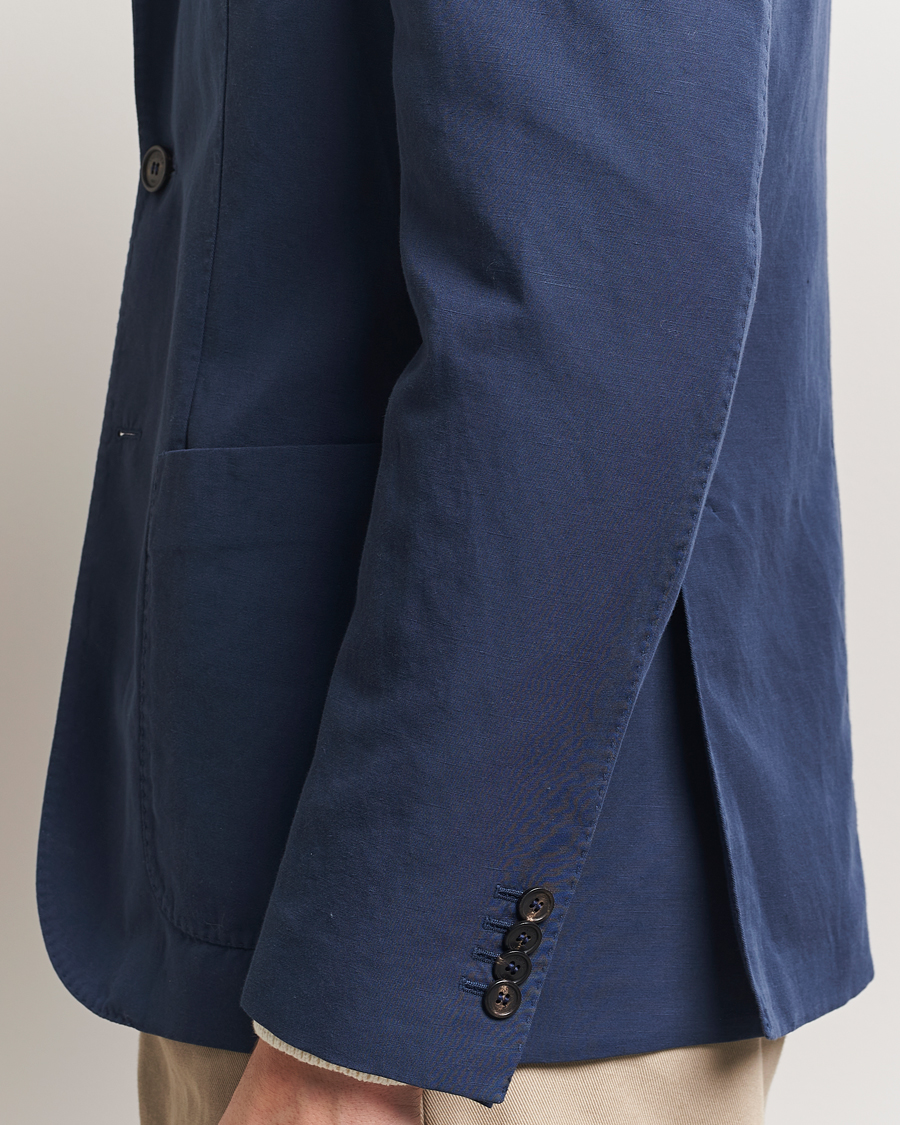 Men | Blazers | Incotex | Unconstructed Chinolino Blazer Navy