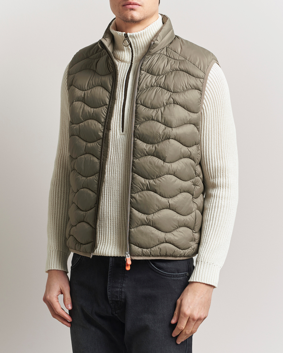 Men | Gilets | Save The Duck | Tide Lightweight Padded Vest Elephant Grey