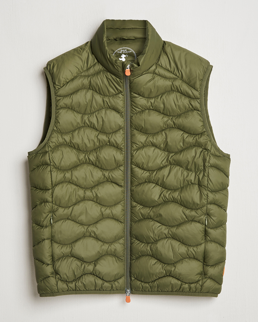 Men | Gilets | Save The Duck | Tide Lightweight Padded Vest Dusty Olive