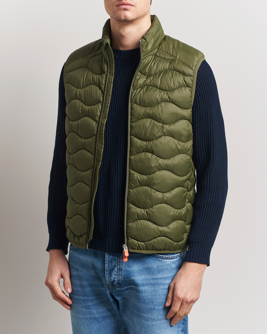 Men | Gilets | Save The Duck | Tide Lightweight Padded Vest Dusty Olive