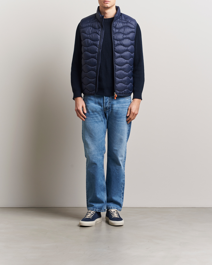 Men | Gilets | Save The Duck | Tide Lightweight Padded Vest Navy Blue
