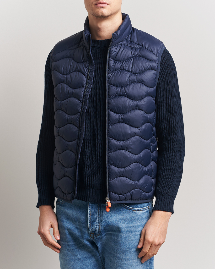 Men | Gilets | Save The Duck | Tide Lightweight Padded Vest Navy Blue