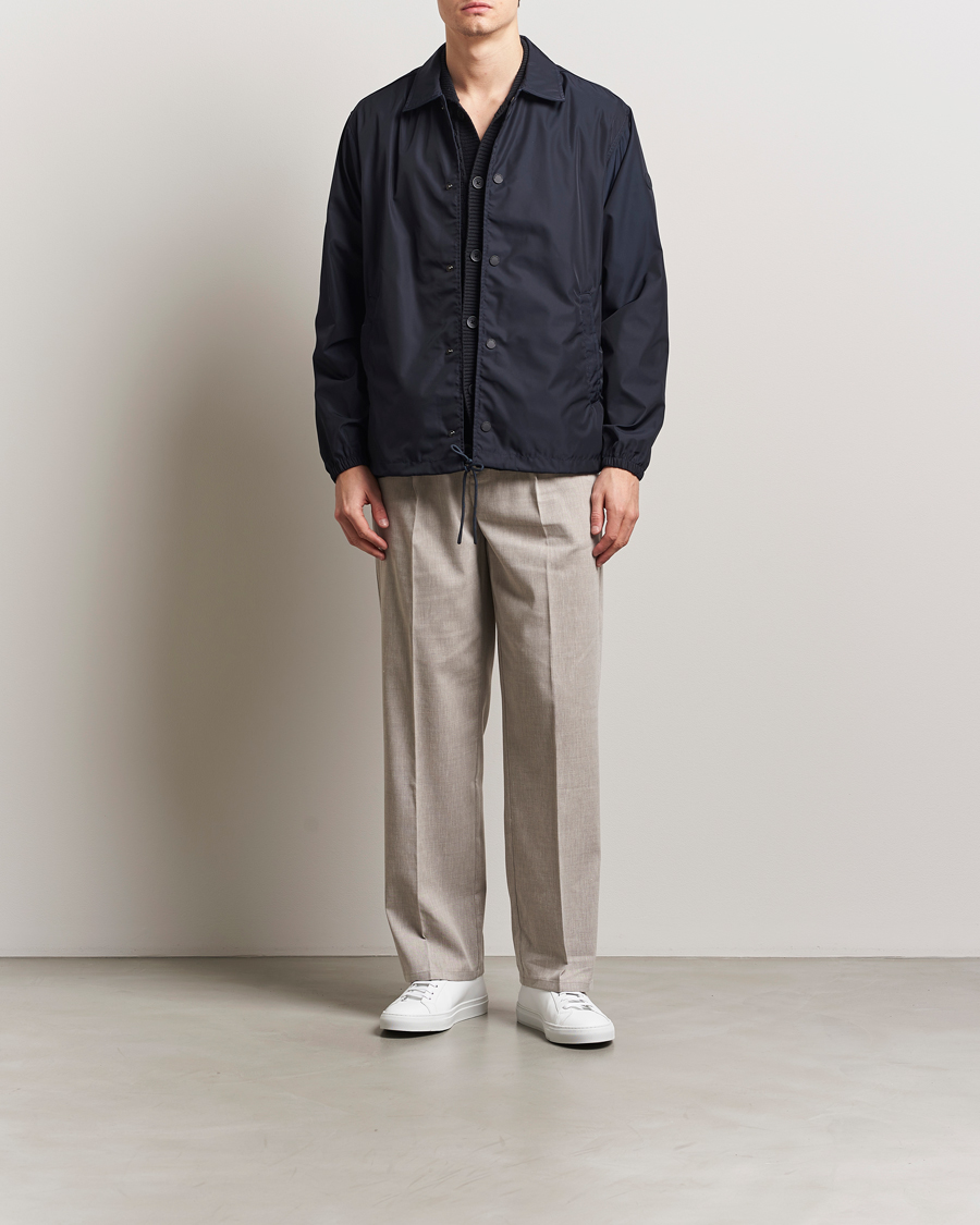 Men | Coats & Jackets | Save The Duck | Prince Wind/Water Resistant Coach Jacket Blue Black