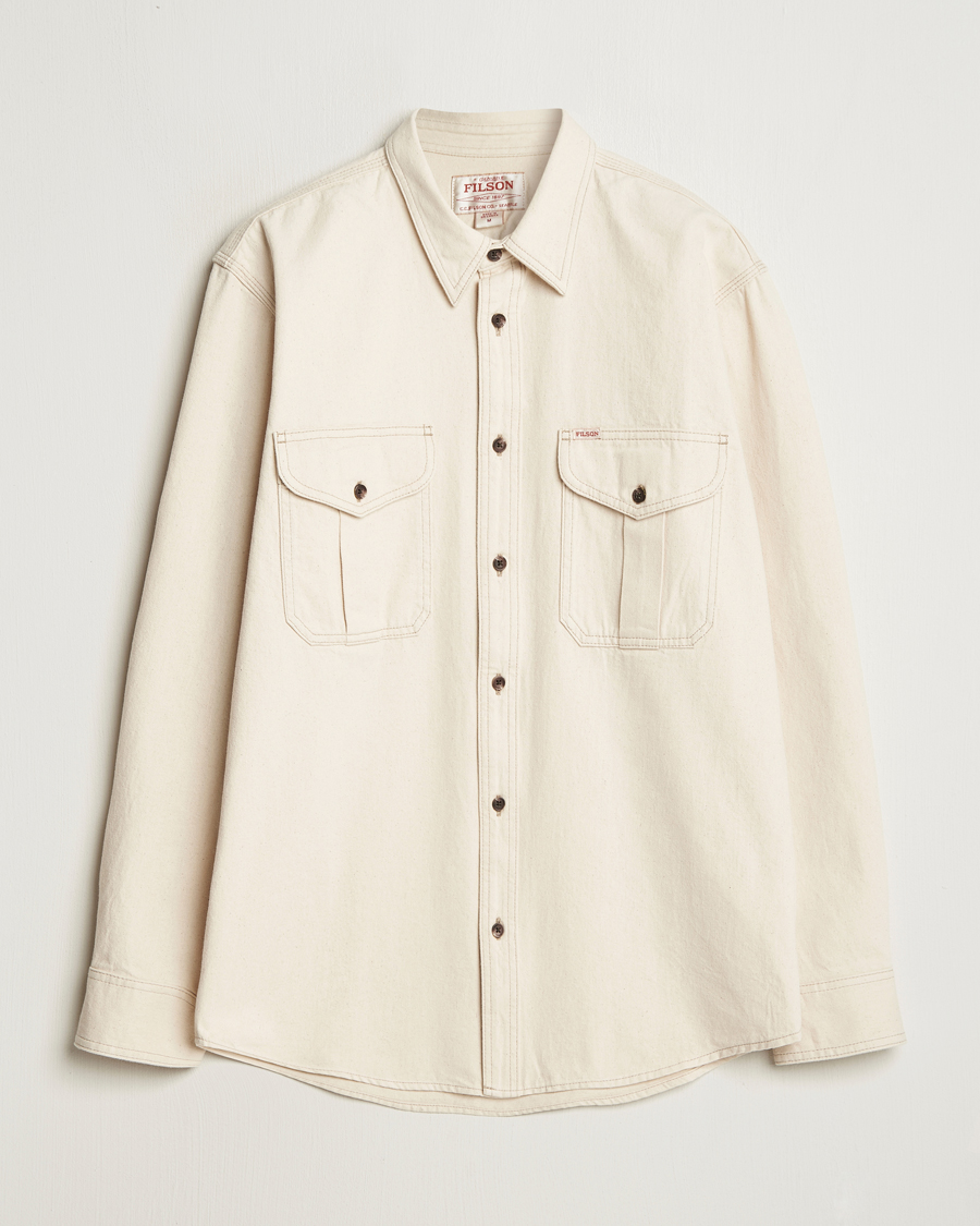 Men | Shirts | Filson | Denim Guide Shirt Natural Seed