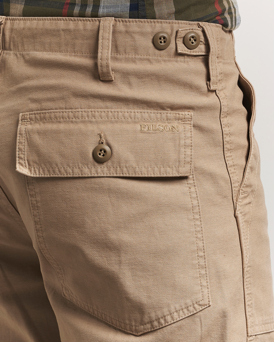 Men | Trousers | Filson | Field Supply Pants Grey Khaki