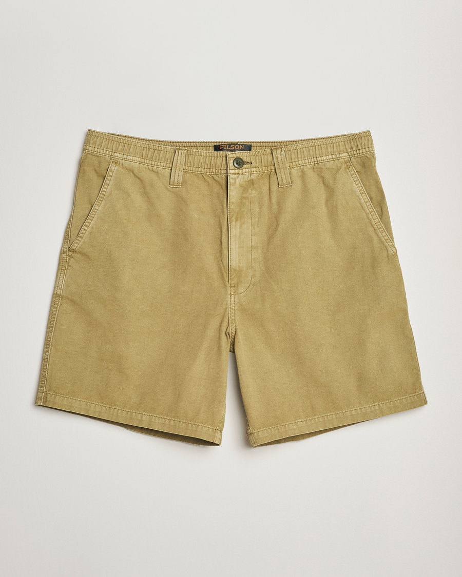 Men | Shorts | Filson | Oakville Canvas Shorts Slate Olive