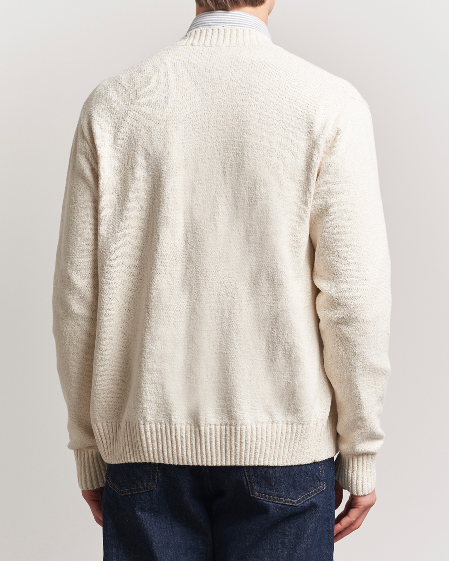 Men | Sweaters & Knitwear | LES DEUX | Brad Embroidery Cardigan Ivory