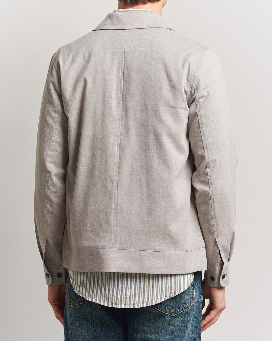 Men | Coats & Jackets | LES DEUX | Como Slub Coach Bomber Jacket Light Sand