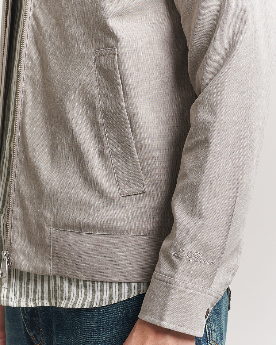 Men | Coats & Jackets | LES DEUX | Como Slub Coach Bomber Jacket Light Sand