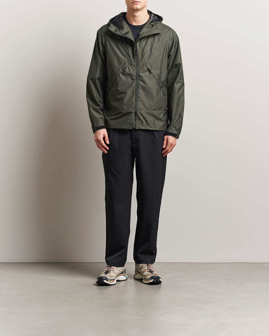 Men | Trousers | Goldwin | One Tuck Tapered Stretch Pants Black