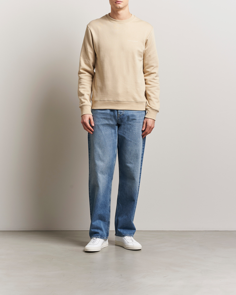 Men | Sweaters & Knitwear | Tiger of Sweden | Emerson Crew Neck Sweatshirt Practical Beige