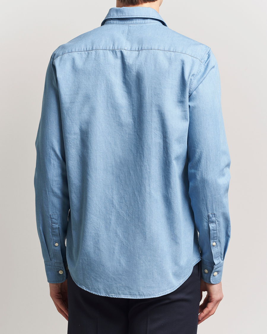 Men | Shirts | Tiger of Sweden | Lowan Denim Shirt Blue