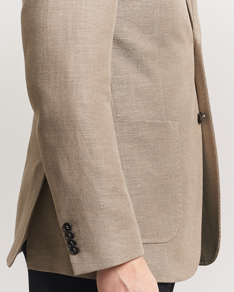 Men | Blazers | Tiger of Sweden | Justin Linen/Cotton Structured Blazer Practical Beige
