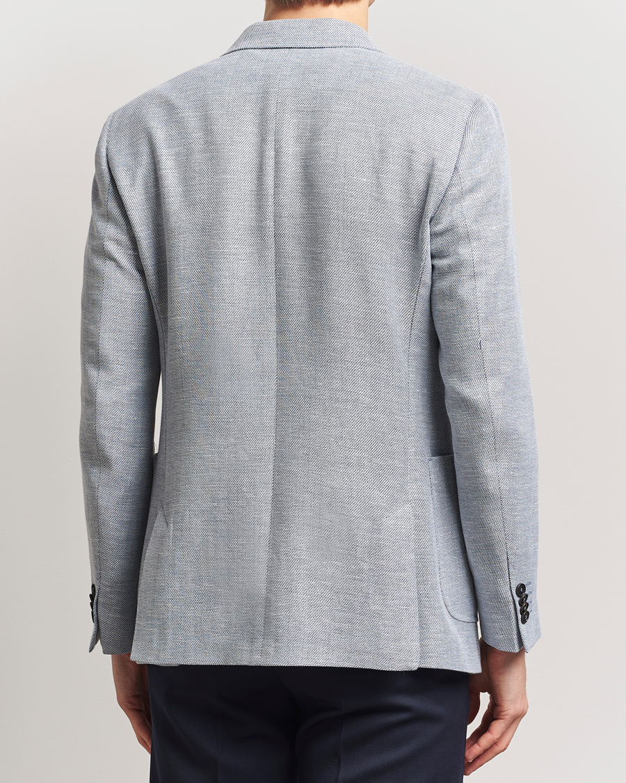 Men | Blazers | Tiger of Sweden | Justin Linen/Cotton Structured Blazer Deep Blue
